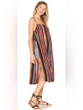 Free People Striped Multi-Color Sleeveless long shirt small